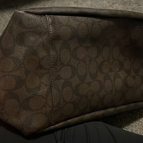 Coach diaper bag- Brown and black